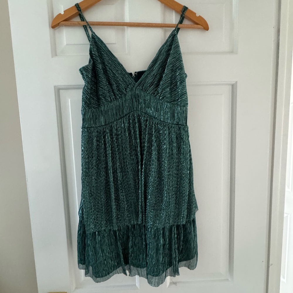 Trixxi Shimmering Teal Dress